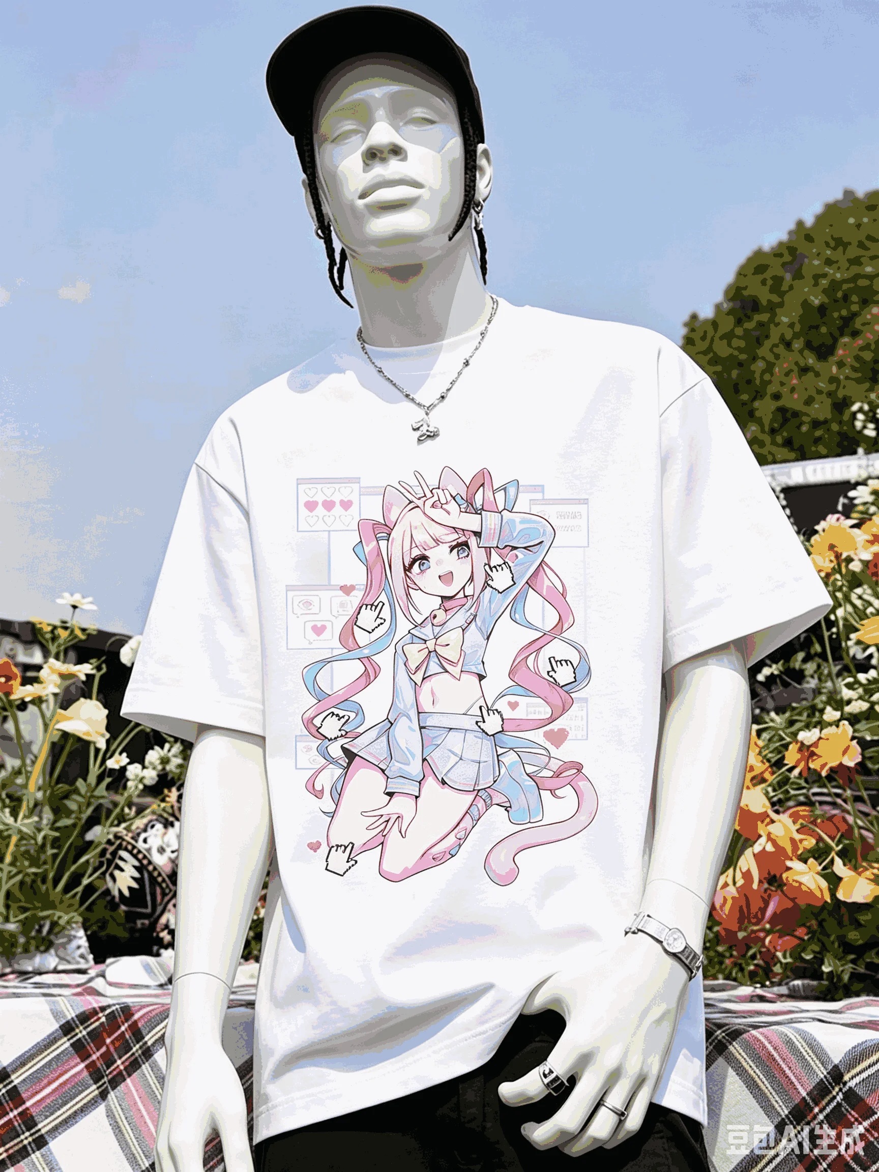 Needy Streamer Overload Anime Lover Graphic Print T-Shirt Women Men Cotton Casual Streetwear Fashion Oversized Unisex Breathable