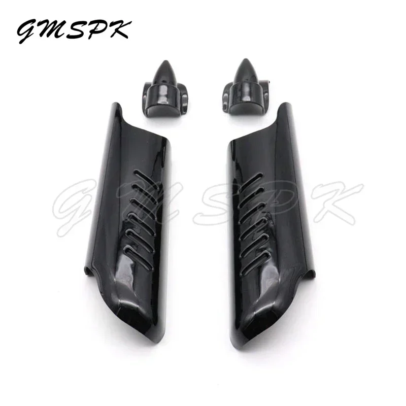 Motorcycle Lower Fork Leg Cover Guard Deflector Shield Fit for Harley Touring Road King Electra Glide FLHT FLH FLTR 2000-2013