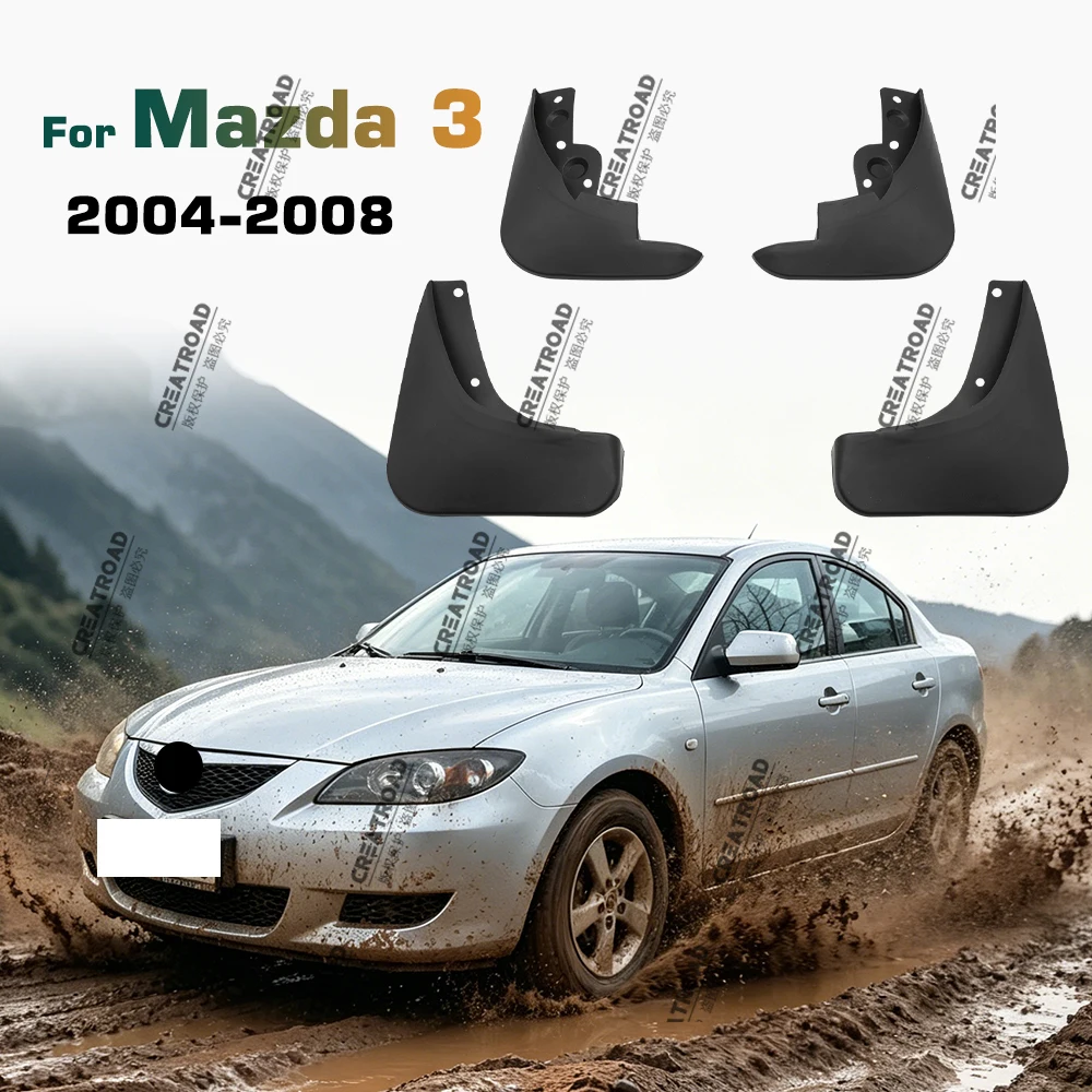 Schmutz fänger für Mazda 3 (bk) Limousine m3 2004-2008 Auto vorne hinten vorne Kotflügel Spritz schutz Schmutz fänger Kotflügel