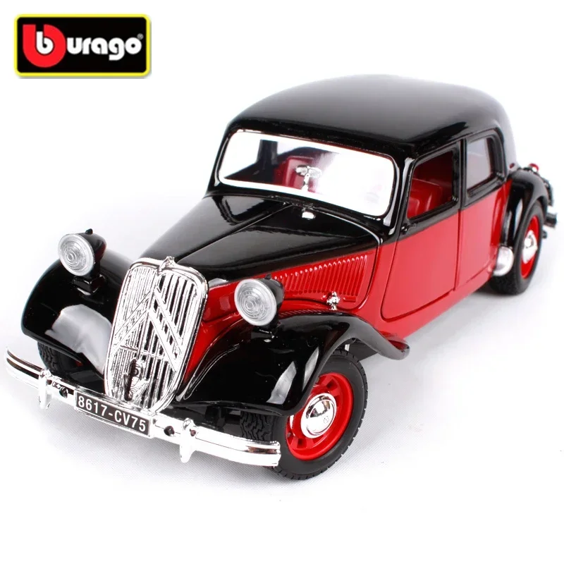 

Bburago 1:24 1938 Citroen 15 CV TA Alloy Classic Car Model Diecast Metal Toy Retro Car Model Simulation Collection Children Gift