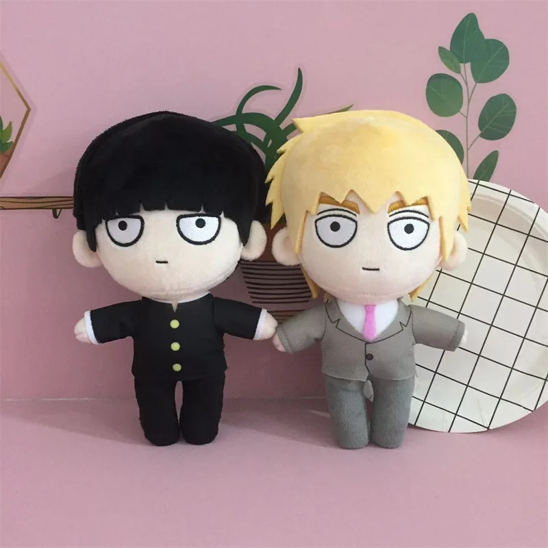 

Mob Psycho 100 Plush Doll Shigeo Kageyama Arataka Reigen Soft Stuffed Anime Plush Toy For Anime Fans Collection Home Decoration