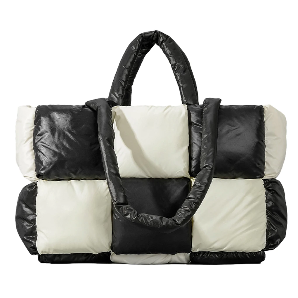 

Everything Organized With Nylon Shoulder Bag Large Capacity Padded Nylon Padded With Down Cotton