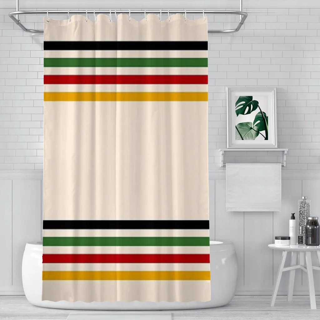 Trading Colors Shower Curtain Landscape Bath Curtain With Hooks for Bathroom waterproof scenery