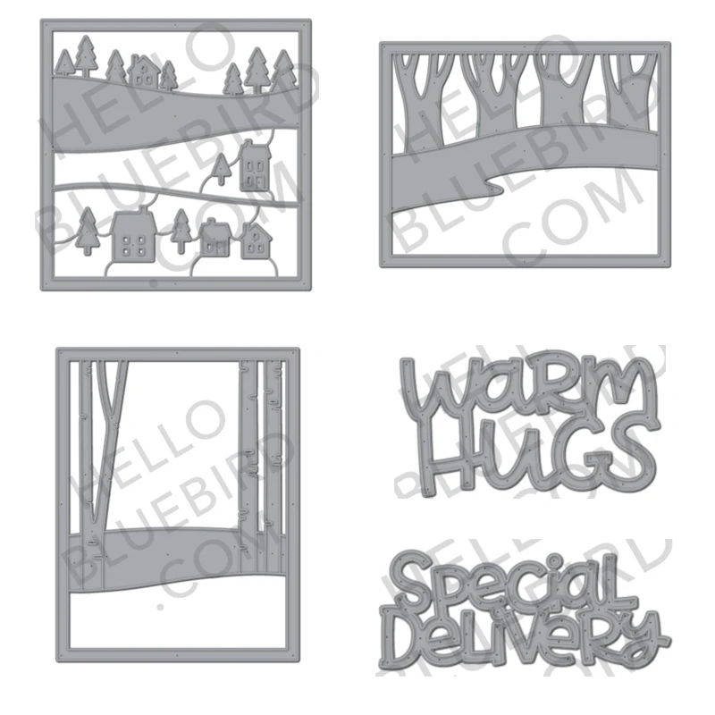 

Mmao Craft metal cutting dies cut die mold Christmas winter letter frame Scrapbook paper craft knife mould blade punch stencils