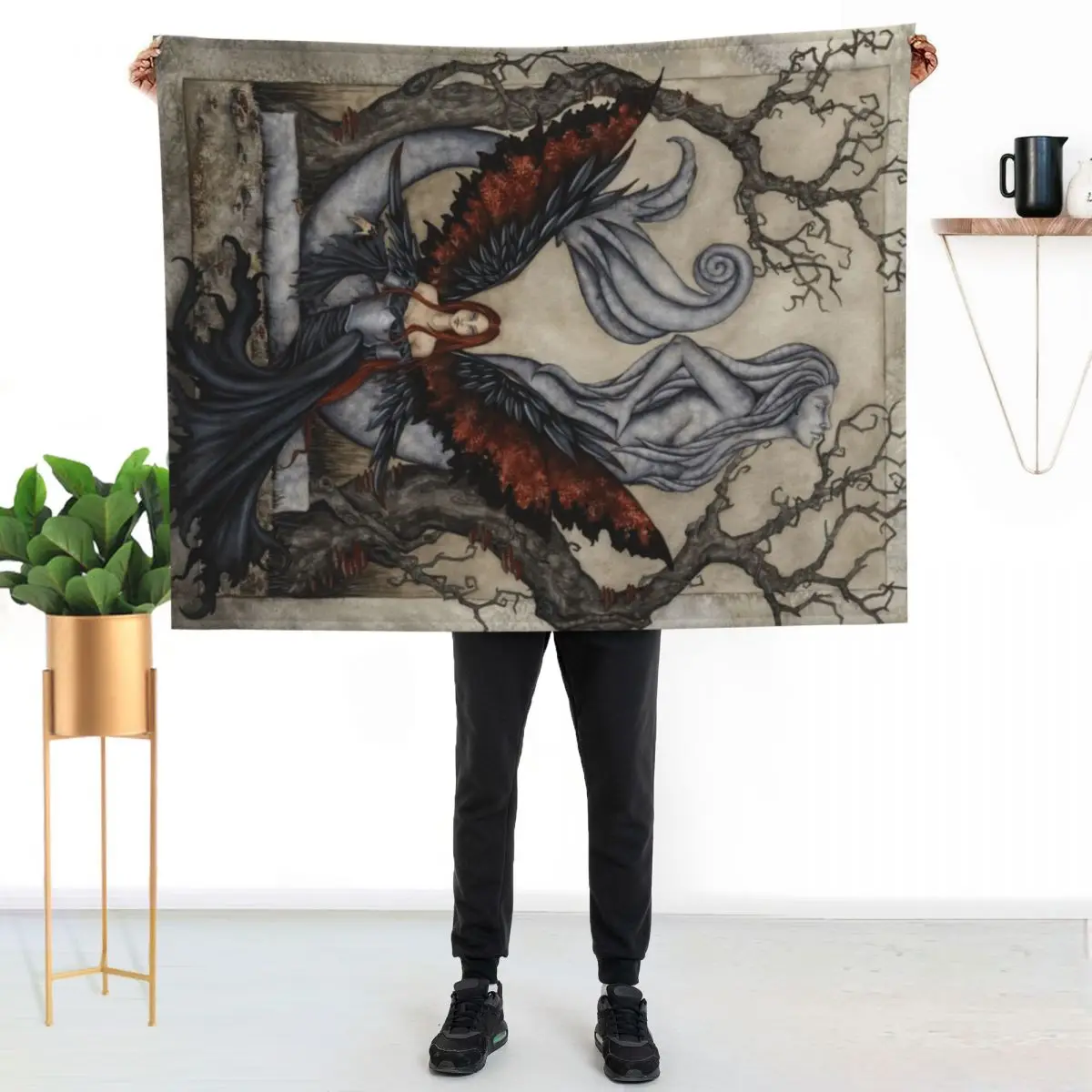 Come Stay Awhile Throw Blanket christmas decoration for sofa Decoratives Sofa Throw Sofas Decorative Beds Blankets