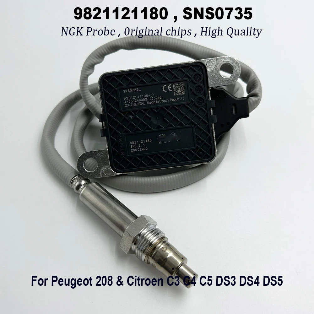 

9821121180 SNS0735 For NGK Probe Nitrogen Oxide Nox Sensor High Quality Chip 5WK96745A For Peugeot 208 & Citroen C3 C4 C5 DS3