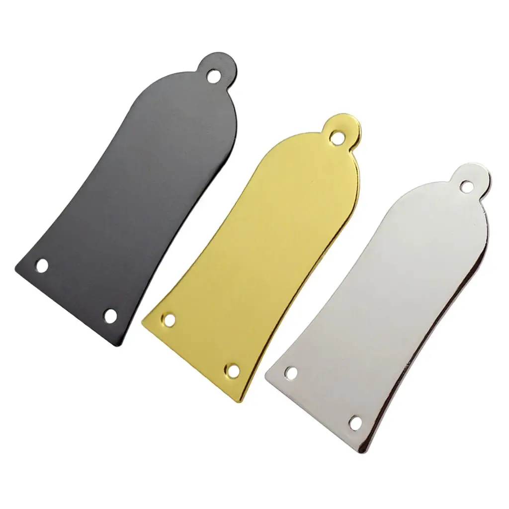 Tooyful Metal 3 hole Rod Cover Plate for Bass Guitar Replacement Part silver