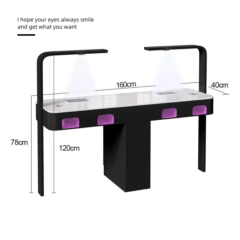 Мебель для салона в скандинавском стиле, мебель для салона красоты, Маникюрный Стол для маникюра с мраморным уловителем пыли для ногтей, туалетный столик, принадлежности для маникюра