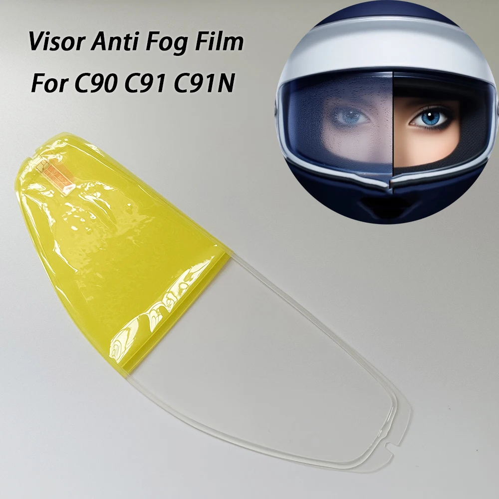 

Motorcycle Helmet Film Anti Fog Film Visor Shield Fog Resistant For HJC C91N C91 C90 Lens Helmets Accessories