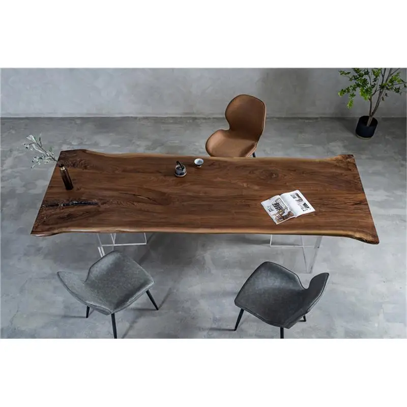 North American black walnut large board log tea room tea table tea table size: 255  99  86  95  4.5