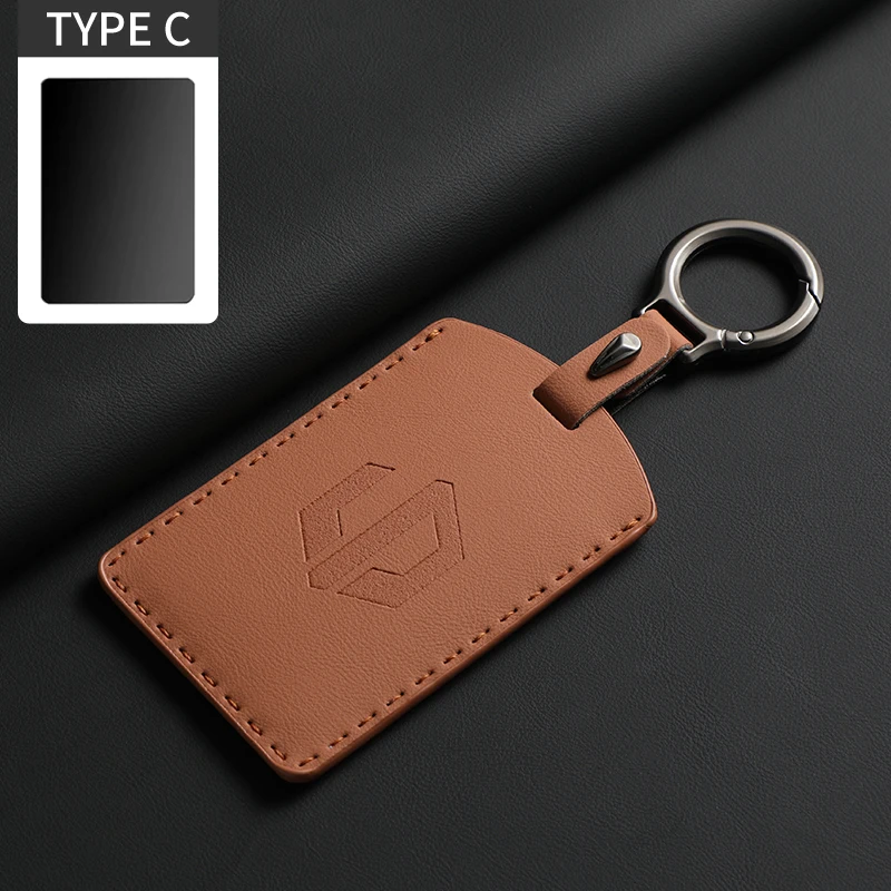 Original Auto Farbe Leder Schlüssel Fall Abdeckung Fob Für LEAPMOTOR B01 C11 C16 C10 Auto Keyless Remote Key Karte Kit Schutz zubehör