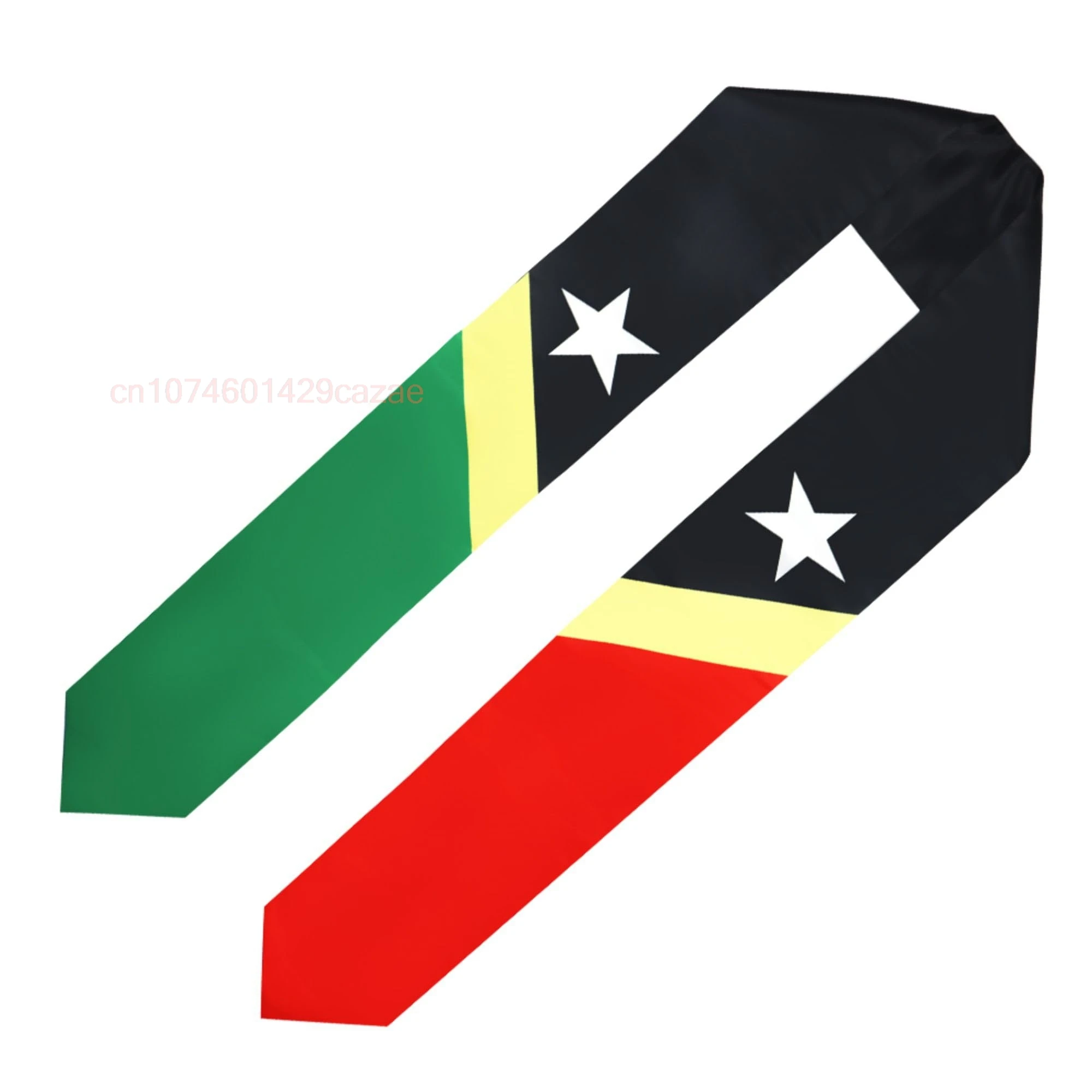 

Флаг Saint Kitts и Nevis 180*15 см, двухсторонний шарф-палантин с v-образным вырезом и v-образным вырезом для учебы, международный класс 2025 года