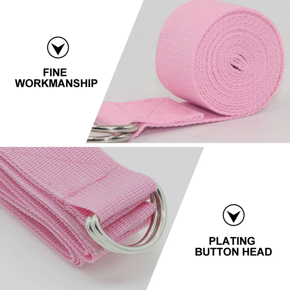 

Yoga Straps for Women Stretching Belt Resistance Bands Exercise Pink Pull Fitness