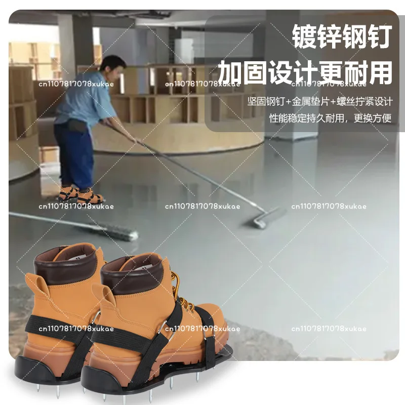 Outdoor Portable Garden Grass Nail Shoes Epoxy Floor Paint Nail Shoes Cement Self Leveling Tools Lawn Loosening Shoes