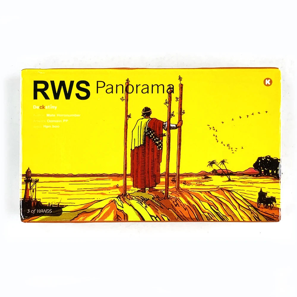 Cartes de tarot panoramiques classiques RWS, design panoramique large, jeu de divination, guidance spirituelle, divination, jeu de tarot