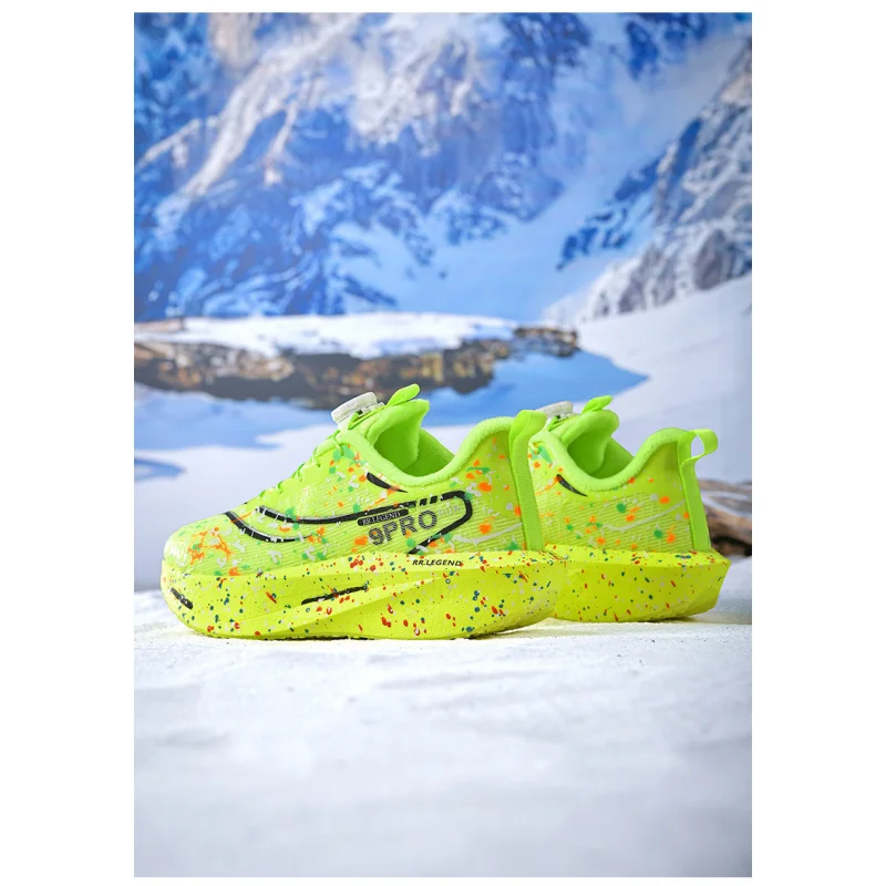 Parte superior de cuero impermeable, zapatos deportivos con forro polar para hombres, zapatos para correr ligeros con suela suave que absorben los golpes para invierno, studen