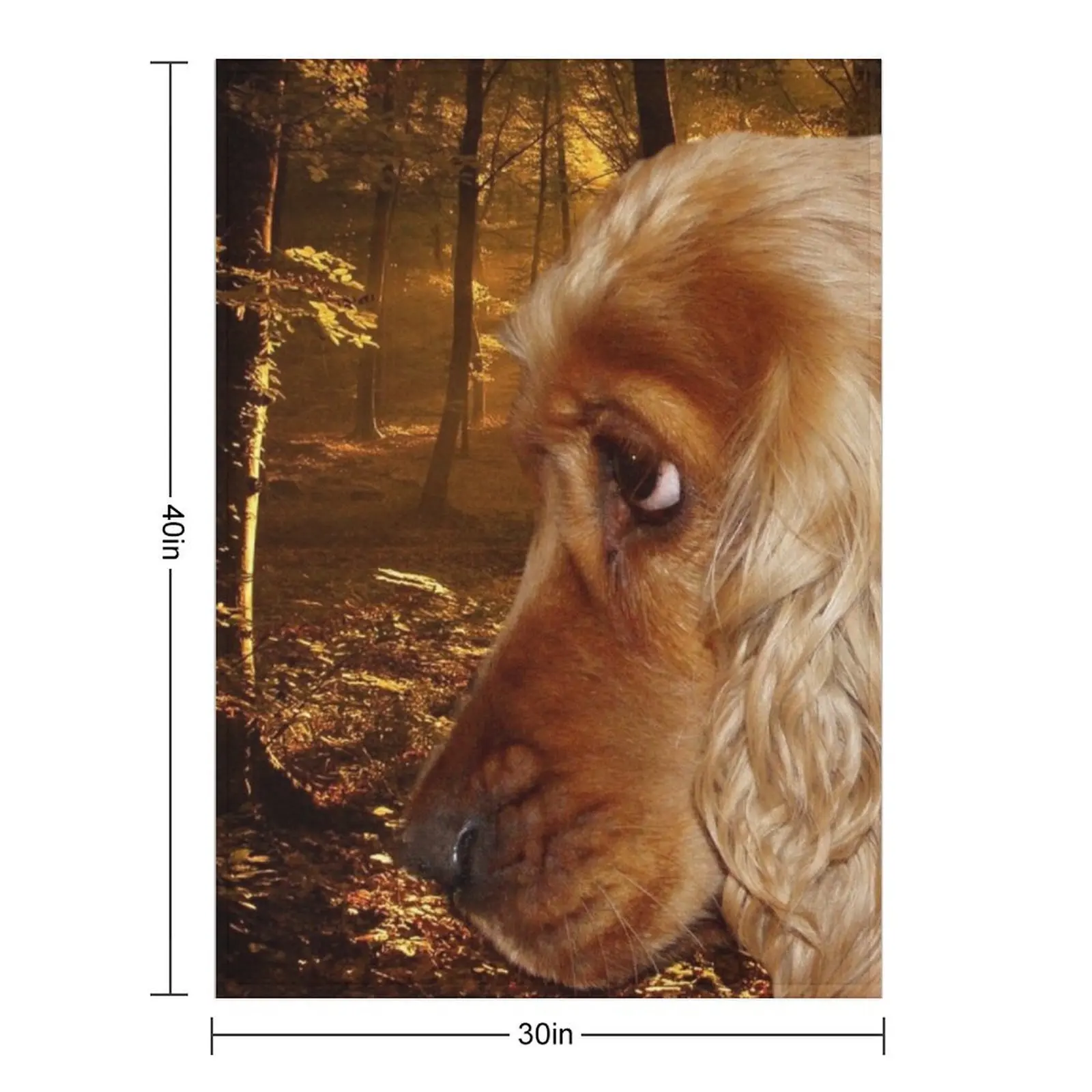 Dog English Cocker Spaniel Throw Blanket sofa bed Luxury Blankets For Baby Stuffeds Blankets