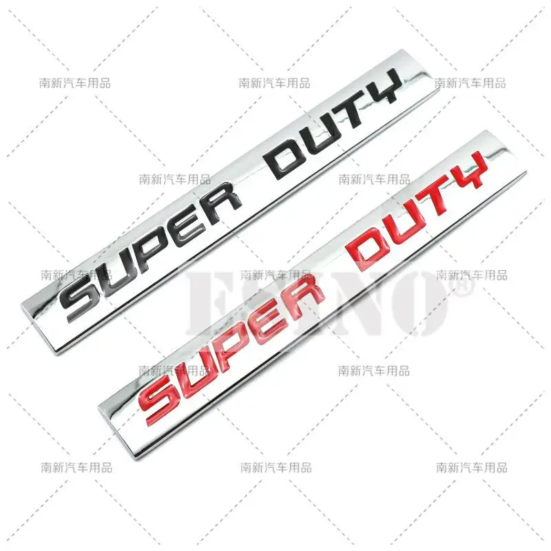 Car Styling 3D Super Duty Metal Alloy Adhesive Emblem Rear Trunk Badge Fender Sticker Body Decal for Ford F250 F350 F450 V8