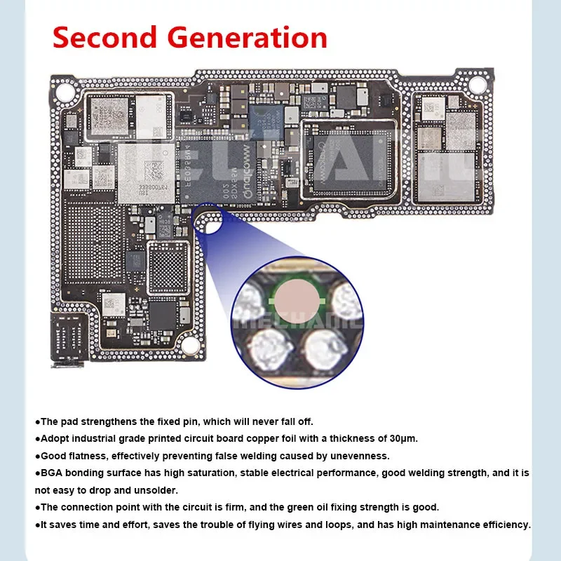 Ultra-fino Solda Piece Repair Welding Ponto Pad, Mecânico Magic Tag, Dot Reparação, Spot para o telefone, Motherboard