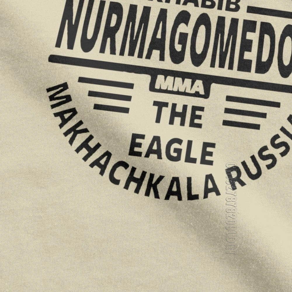 Khabib Nurmagomedov Men T Shirt MMA Fight Dagestan Russia Vintage Cotton Male Tshirt Tee Shirt O Neck T-Shirt Tops