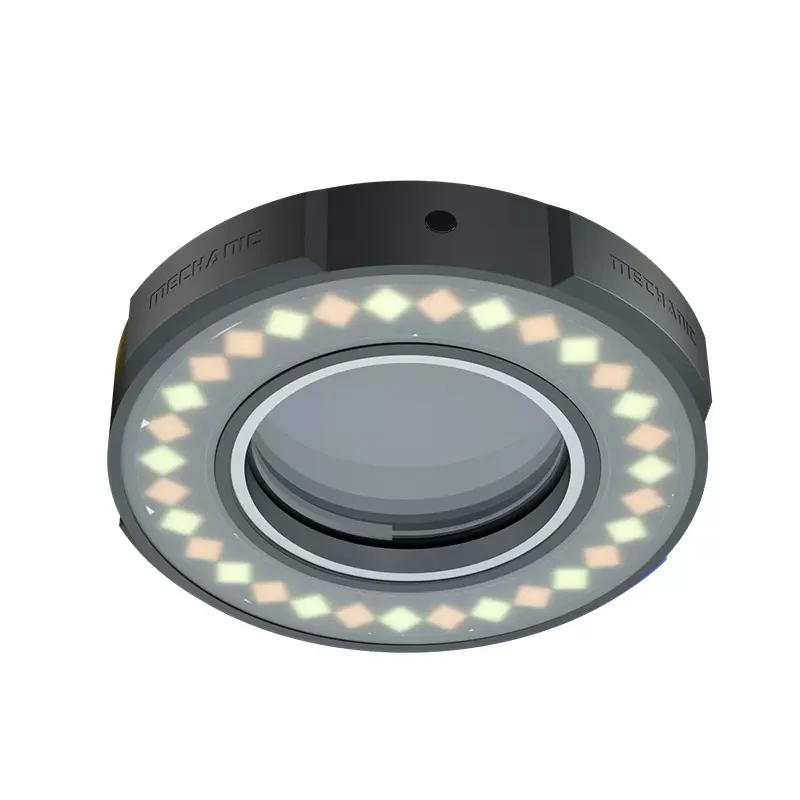 Lampada ad anello per microscopio meccanico 7W sorgente luminosa LED regolazione della luminosità tricolore lampada da lavoro per la protezione