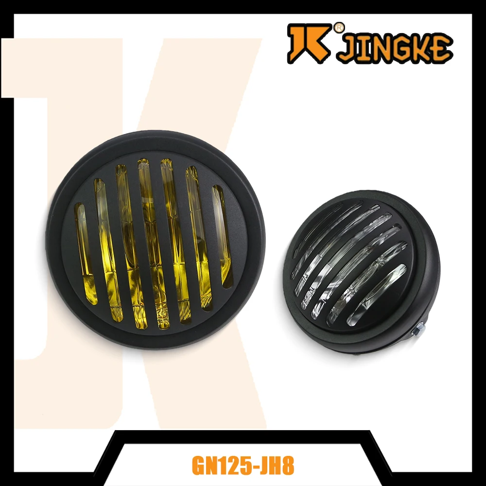 

5.75 Inch Retro Round Motorcycle Headlight H4 Driving Light 12V Universal Front Headlamp For Motorbike Scooter