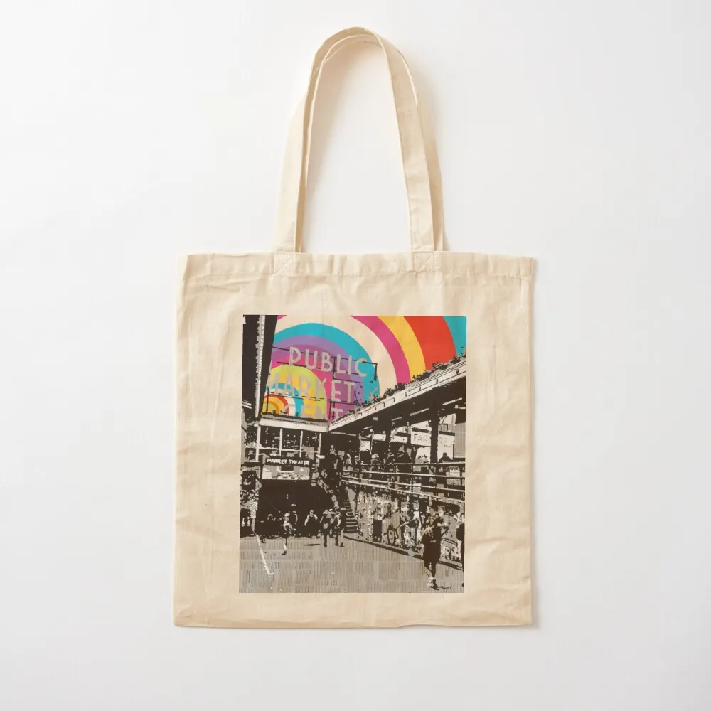 

Pike Place Tote Bag tote university Shopping bags Canvas custom Canvas