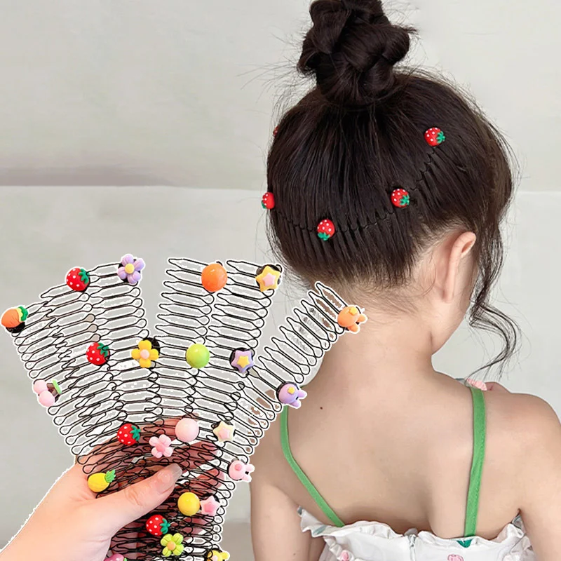 Peigne à cheveux de dessin animé pour enfants, bandes de cheveux élastiques Loverly, vêtements de sauna vintage, accessoires de mode, cadeaux pour