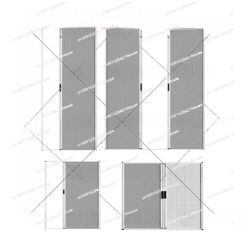 Suitable for  Honeycomb Blinds Sliding DoorHoneycomb Curtain Fabric Aluminum Frame Blackout Roller Vertical