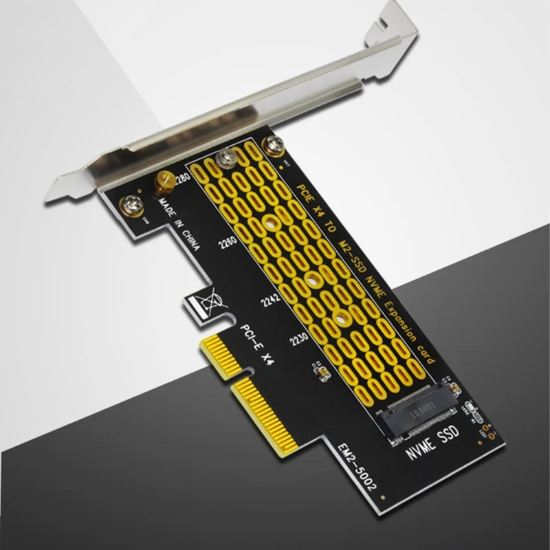ระบายความร้อนที่มีประสิทธิภาพ NVME M.2 ถึง PCIE การ์ดอะแดปเตอร์ขยาย EM25001