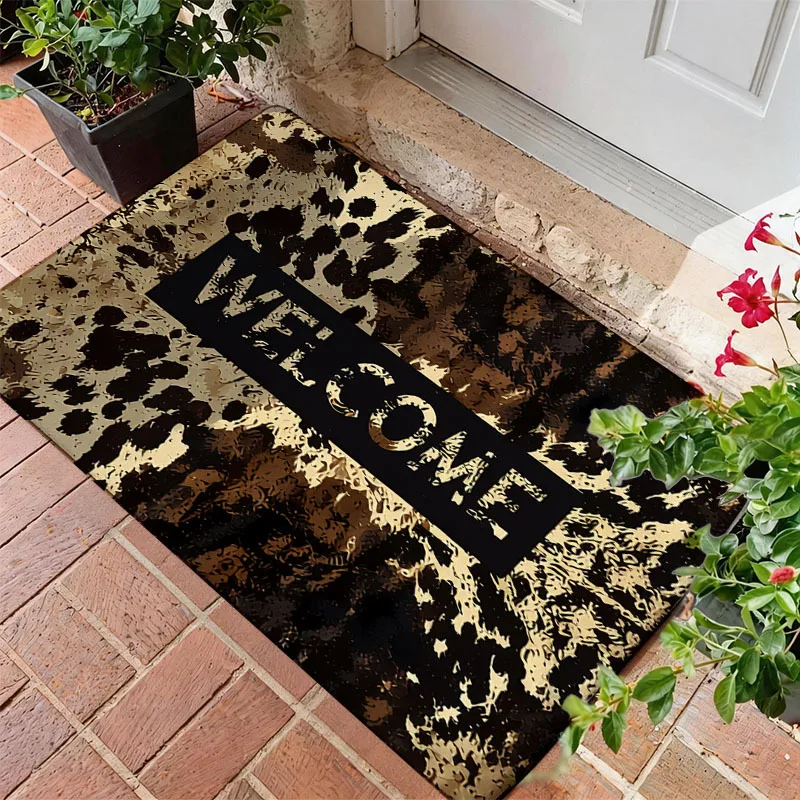 Rusty Metal Drain Cover 3D Optical Illusion Doormat Entry Novelty Rug Anti Slip Floor Mat For Funny Themed Indoor Entryway Decor