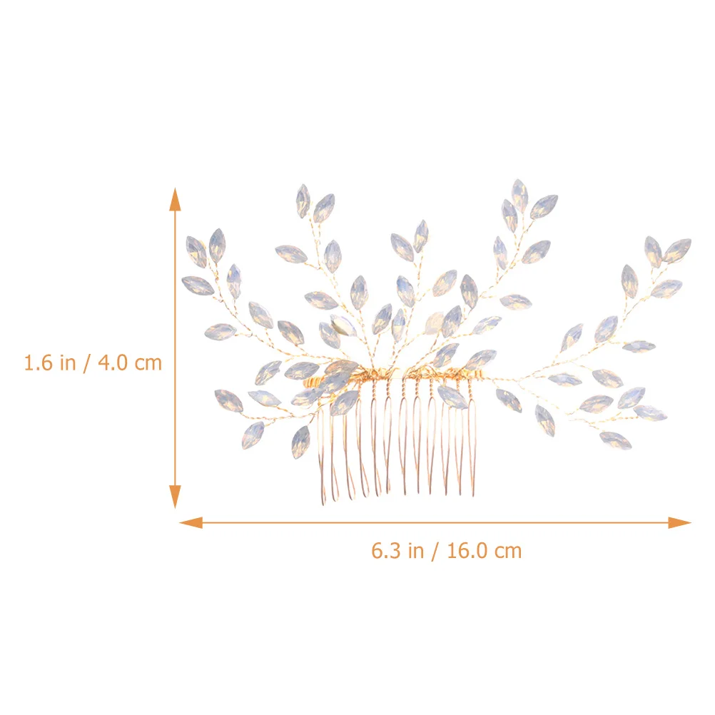 

Elegant Crystal Hair Comb Bridal Accessories Rhinestone Design for Weddings Bridesmaid Proms Bridal Hair Comb Bride Hairpiece