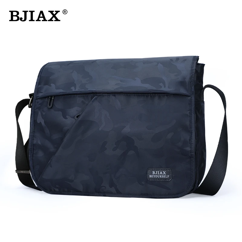 BJIAX Sling Bag Men Messenger Bag Fits 11 Inch Ipad Crossbody Shoulder Bag Zipper Casual Nylon Oxford Shoulder Bag