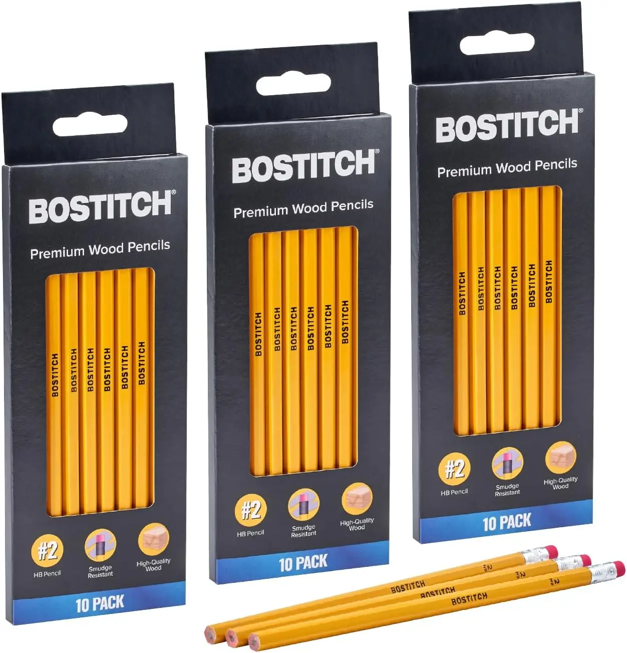 

Premium #2 Pencils, Unsharpened HB Graphite, 30-Pack for Smooth Writing