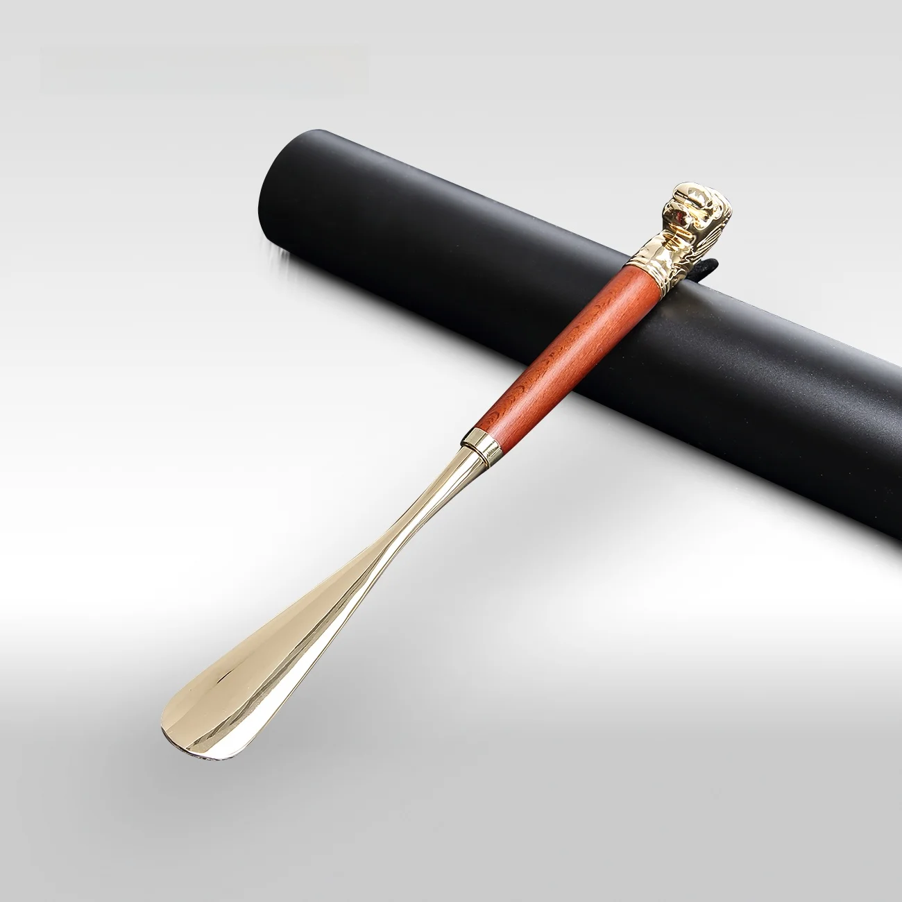 aokang-faionable-leather-oes-oe-horn-simple-sli-elm-wood-zinc-alloy-lion-head-portable-gift-box-paaging