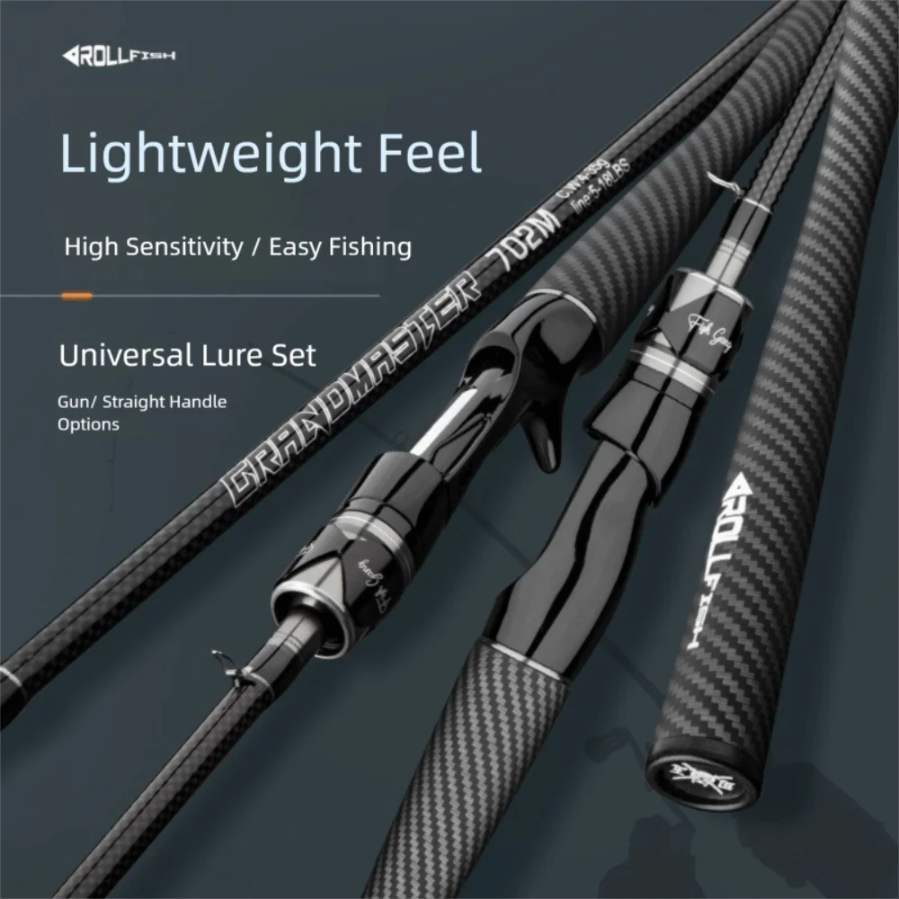 

Рыболовные снасти 30T Карбоновая удочка 1,8 м Длина 2 секции Спиннинговая удочка Приманка для рыбалки M Power Casting Rod Приманка для рыбалки