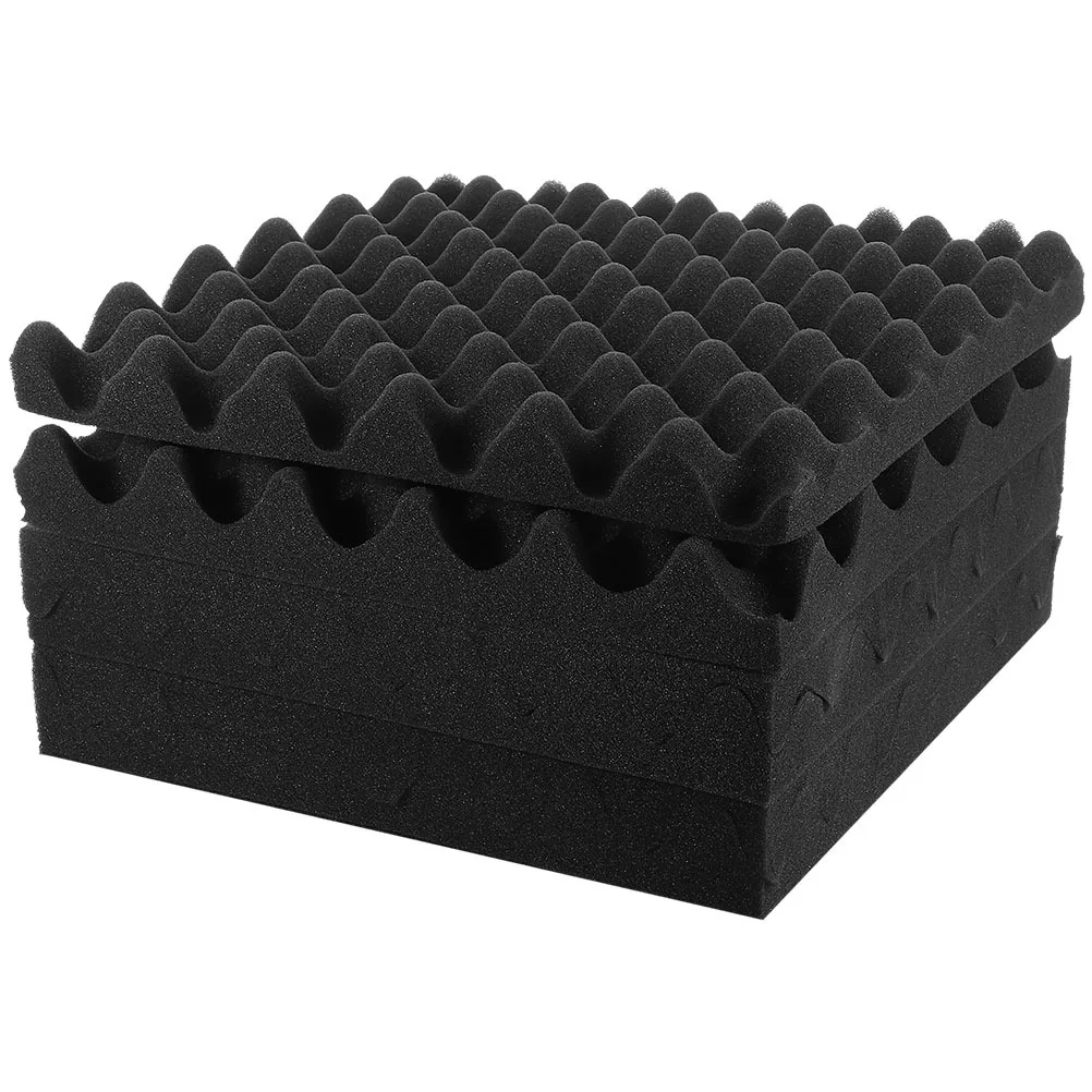 

6Pcs Soundproof Wall Panels Self-Adhesive Acoustic Foam Absorption Isolation Pads Home Studio Noise Cancelling