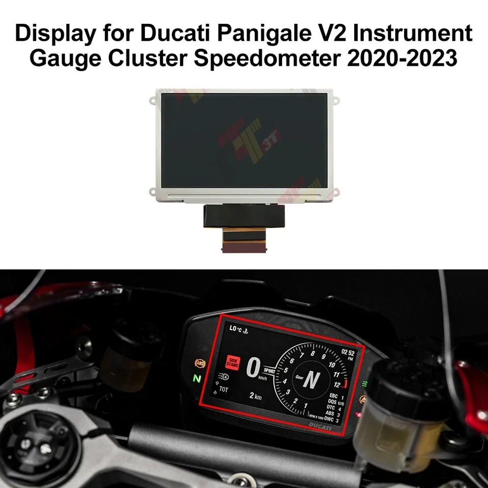 Display for Ducati Panigale V2 Instrument Gauge Cluster Speedometer 2020-2023
