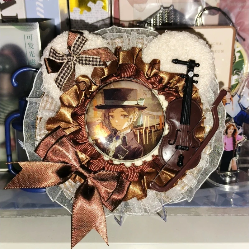 Handmade Chocolate Cake Photocard Holder Cute Anime Pins Holder Badge Photo Frame Idol Photocard Supplies Kpop Accsesories