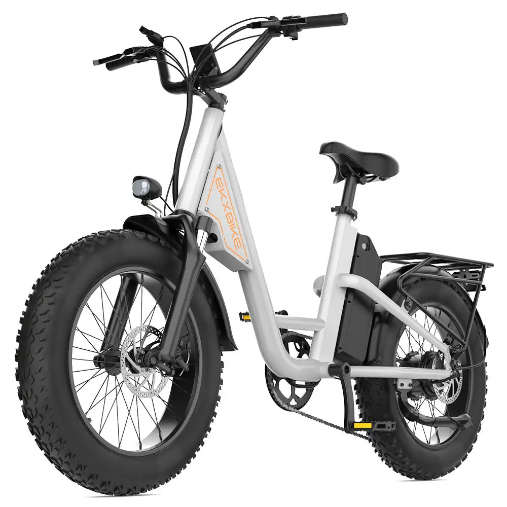 EKX L1 Adult Electric Bike 1000W Motor（1400W peak）34MPH, 48V 15.6Ah Removable Battery With 20''4.0 Fat Tire 7 Speed Urban Ebike