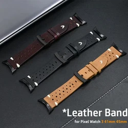 Luxury Leather Band for Google Pixel Watch 3 45mm 41mm Unisex Strap for Google Pixel Watch 2 1 41mm Bracelet ReplacedAccessories