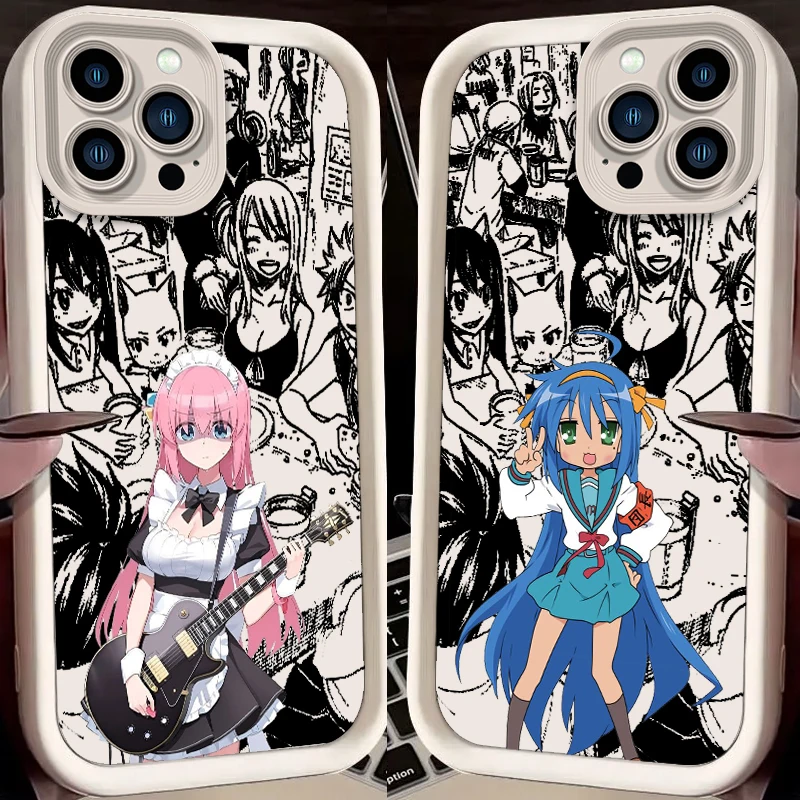 

Bocchi The Rock Cute Eye Ladder For Apple iPhone 15 14 13 12 11 XS XR X Pro Max Plus Soft Phone Case