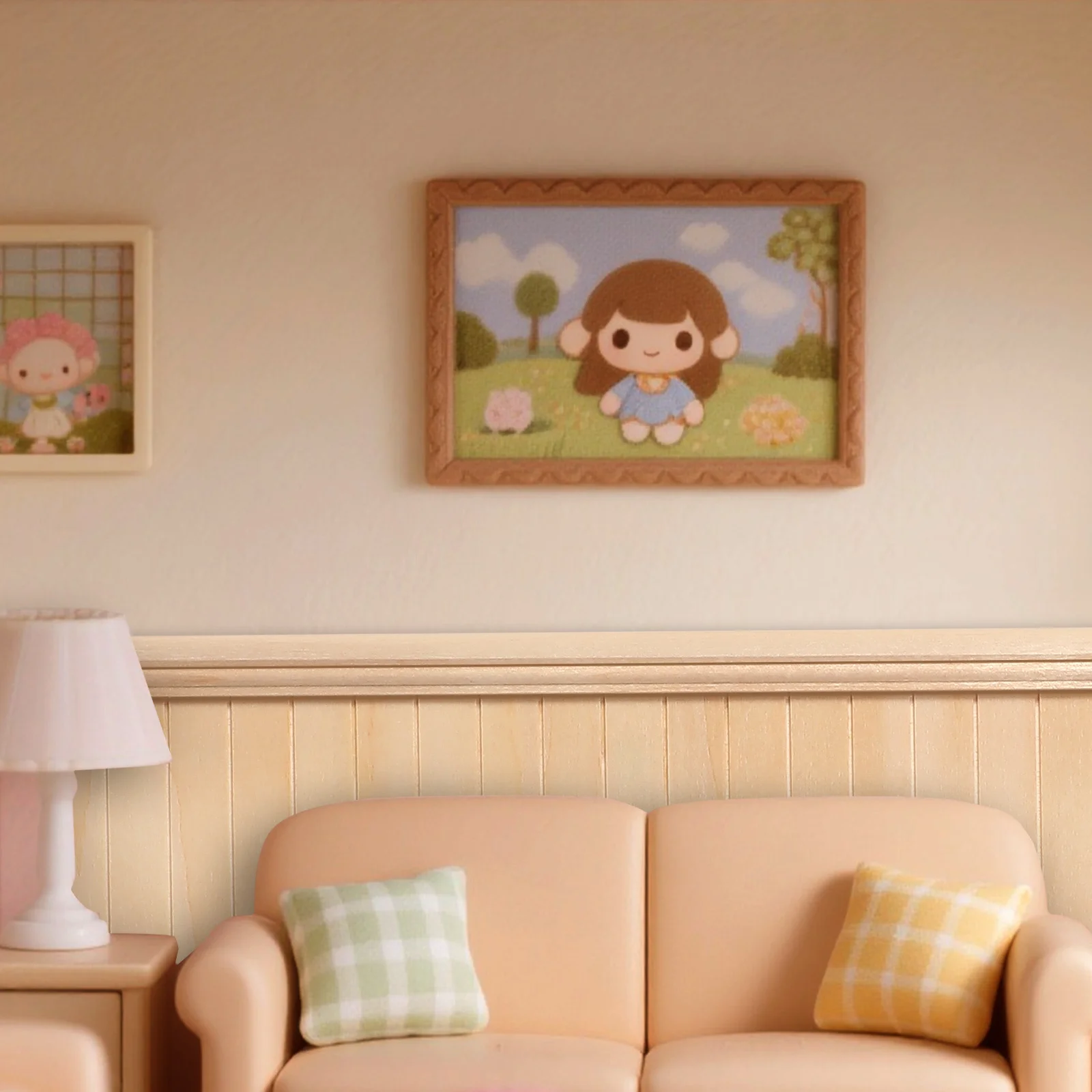 

Dollhouse Wall Panels Realistic Wainscoting Trim For Miniature House Interior Diy Decoration Easy Install Tiny Home Decor