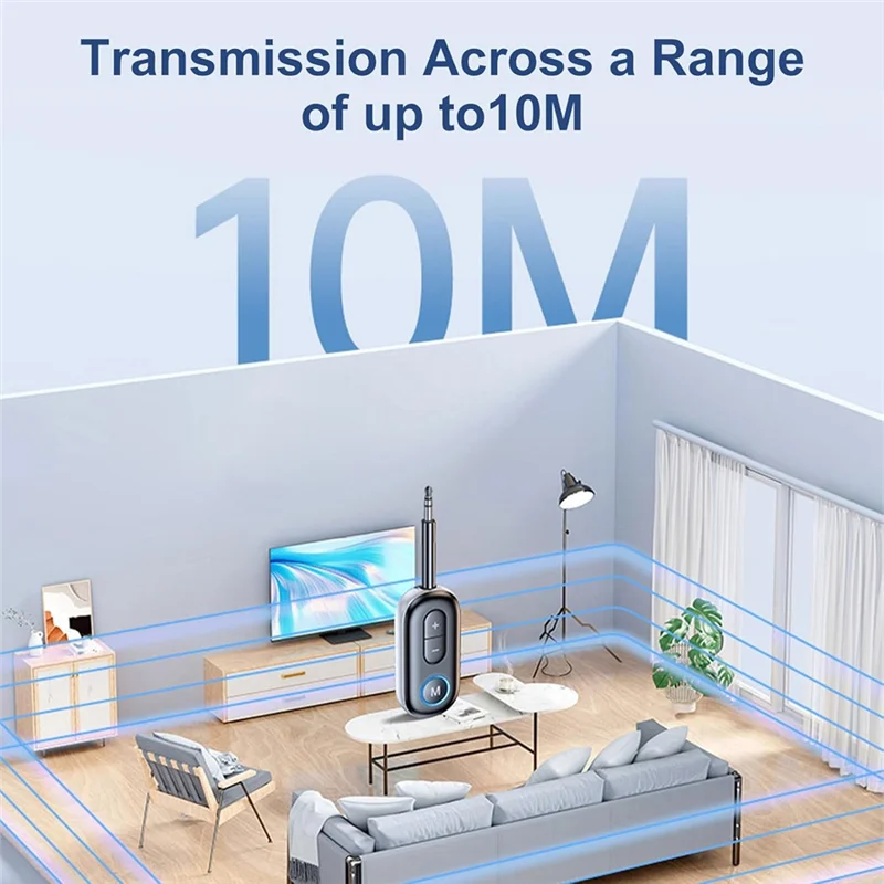 【CLEARANCE】Bluetooth Transmitter Receiver, Bluetooth 5.4 Adapter, 2 In 1 Wireless Bluetooth 3.5Mm Aux Audio Transmitter Receiver