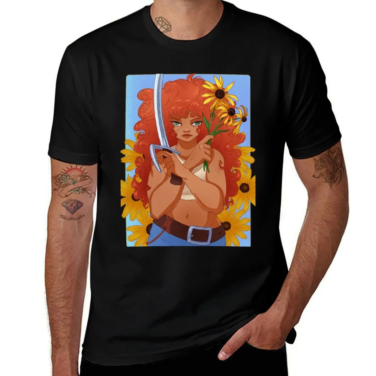 

Black Eyed Susan T-Shirt anime tshirt man t shirt cotton high quality T-Shirt