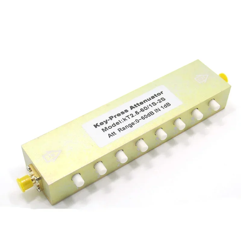 For Sma/N type RF coaxial button adjustable attenuator 0-90db/60/30 button adjustable / step attenuator