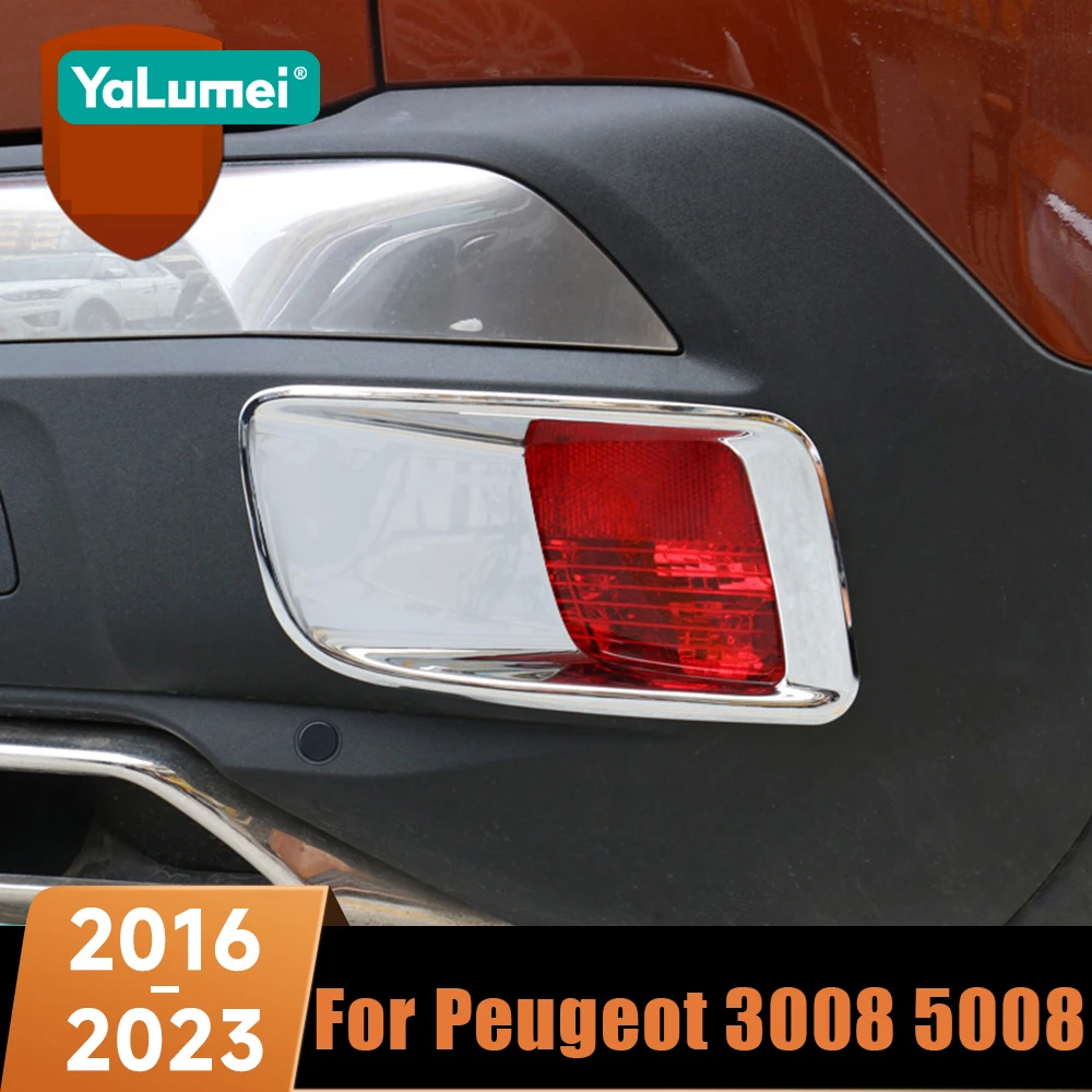 Für Peugeot 3008 5008 GT 2016 2017 2018 2019 2020 2021 2022 2023 Auto Vordere Hintere Nebelscheinwerfer Dekorative Abdeckung Zierleiste Zubehör