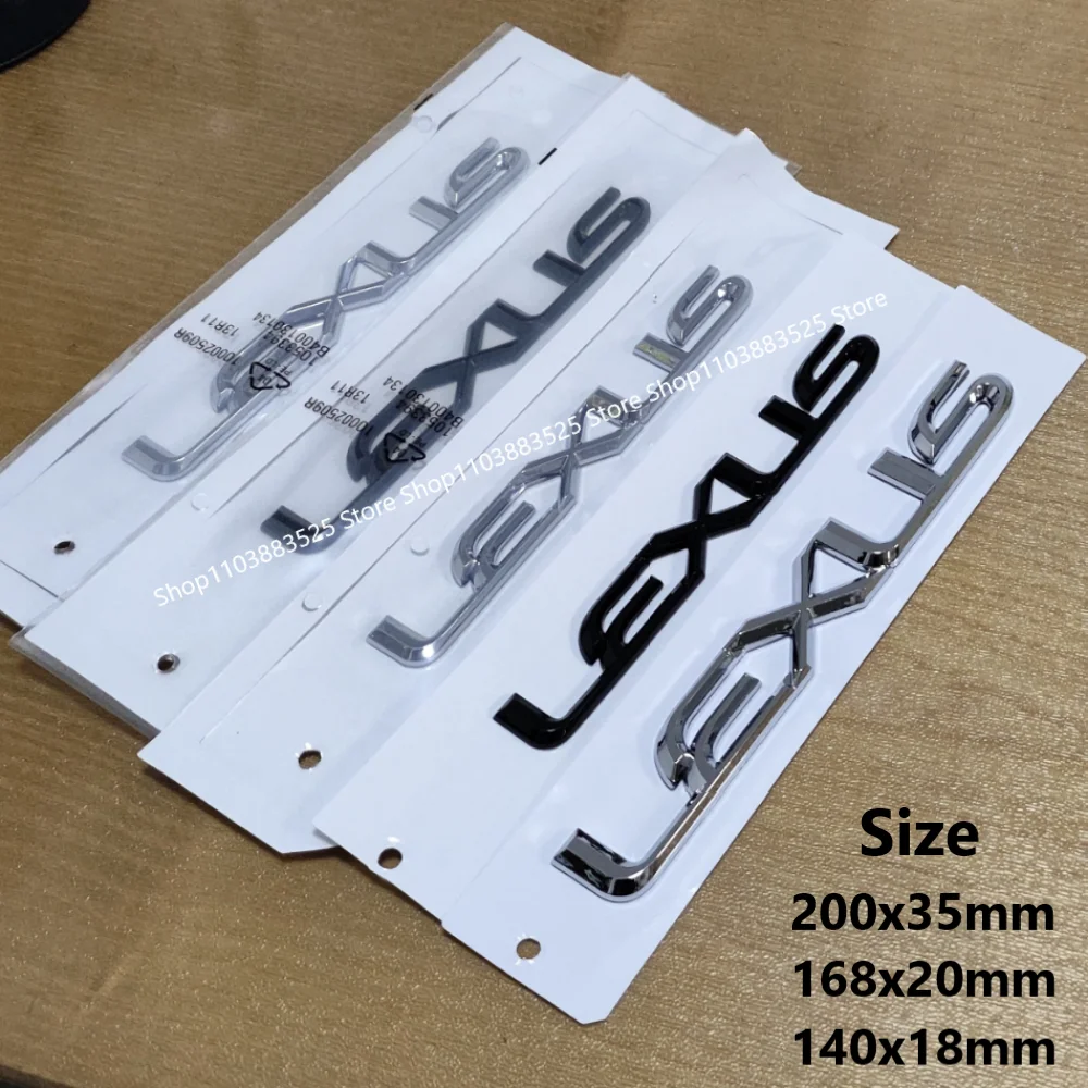 

Front or Side or Rear Trunk Badge ABS Sticker For Lexus RX300 GX460 Ct200 IS250 ES IS200 ES300 NX RX UX CT LC RC GS GX IS LS LX