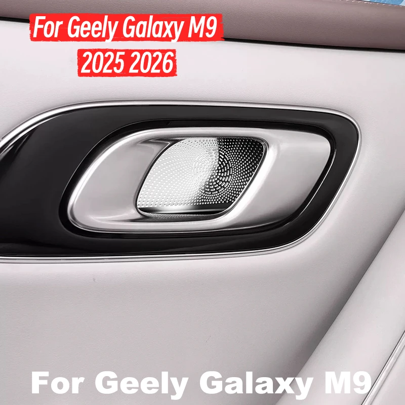 For Geely Galaxy M9 2025 2026 Car Inner Handle Door Bowl Garnish Stainless Steel Sticker Protector Cover Accessories