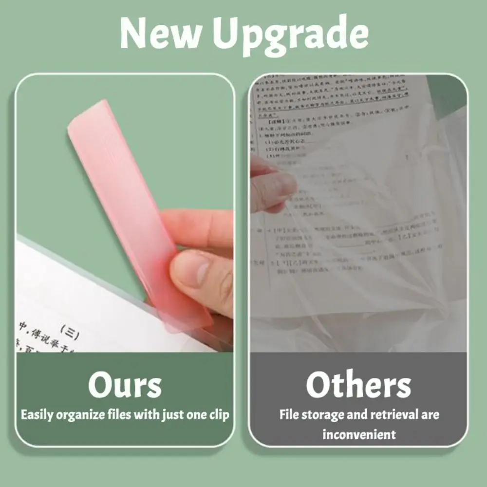 Portable PP A3/A4 File Folder Multicolor Loose Leaf File Binder Double Rotating Clip Test Paper Storage Students